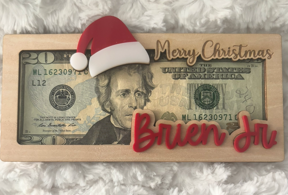 Personalized Holiday Money Holder