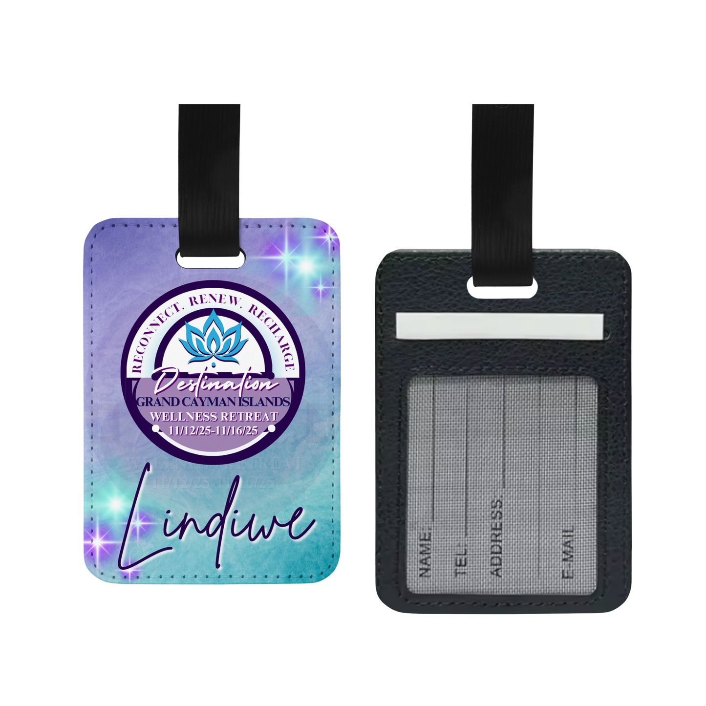 RRR Retreat Personalized Luggage Tag