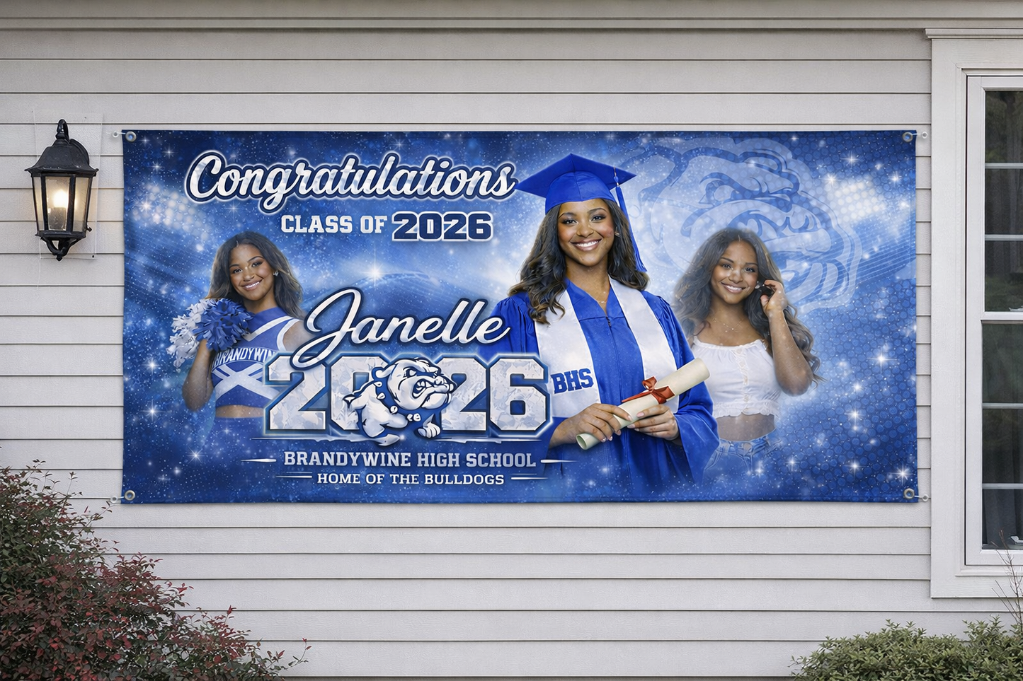 Custom Graduation Banners – Class of 2026 Personalized Senior Banner (Free Shipping)