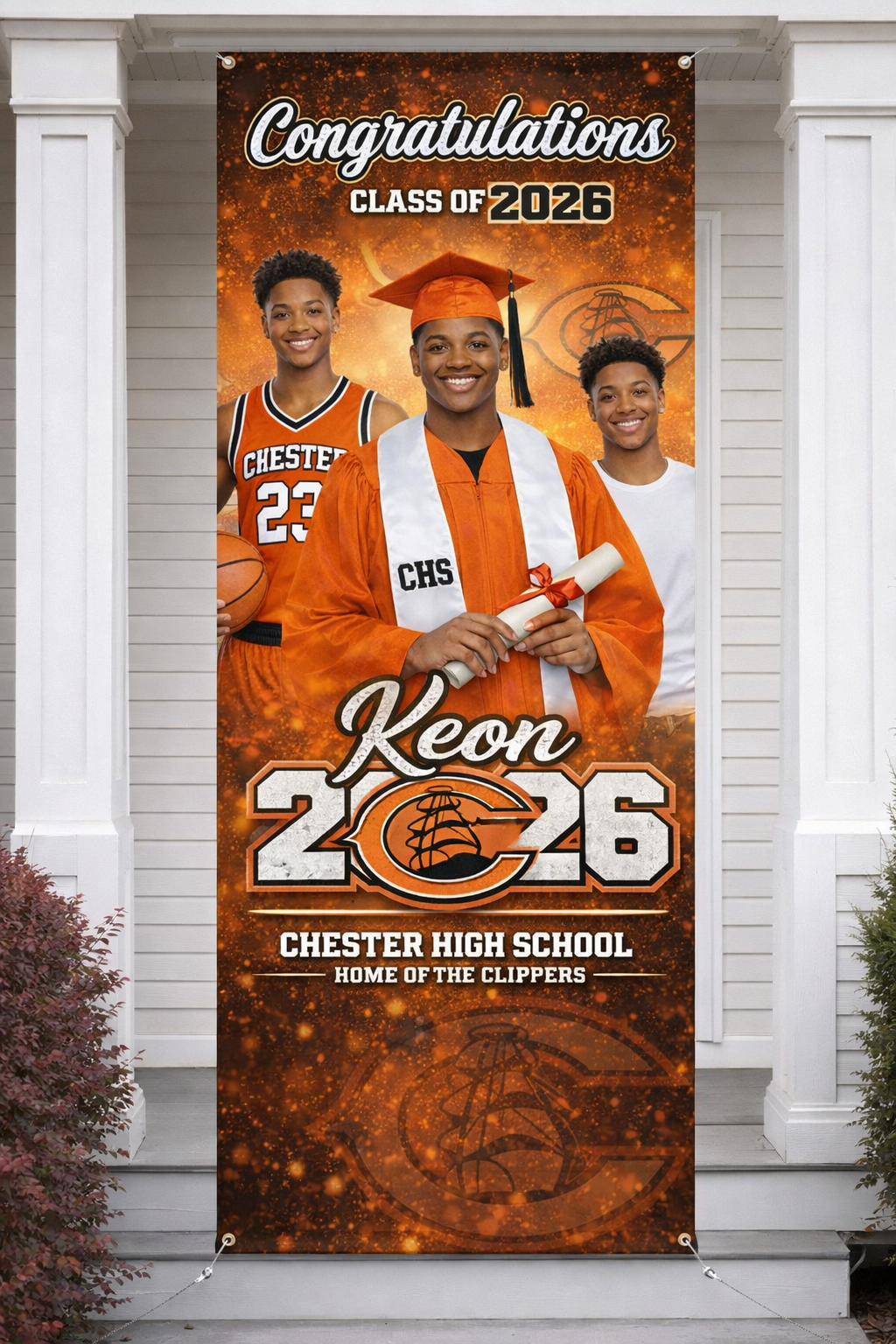 Custom Graduation Banners – Class of 2026 Personalized Senior Banner (Free Shipping)