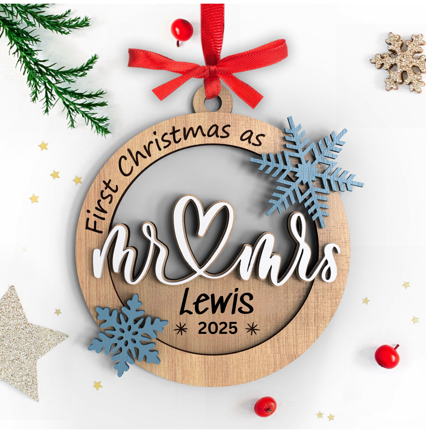 Just Married Ornaments 2025