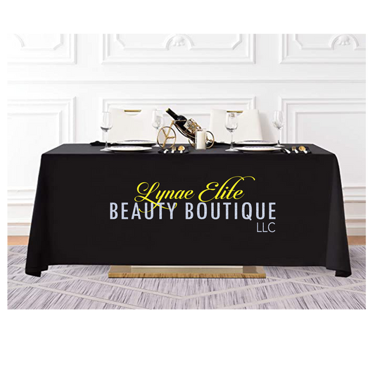 Custom Vendor Display Tablecloth (6 ft or 8 ft)