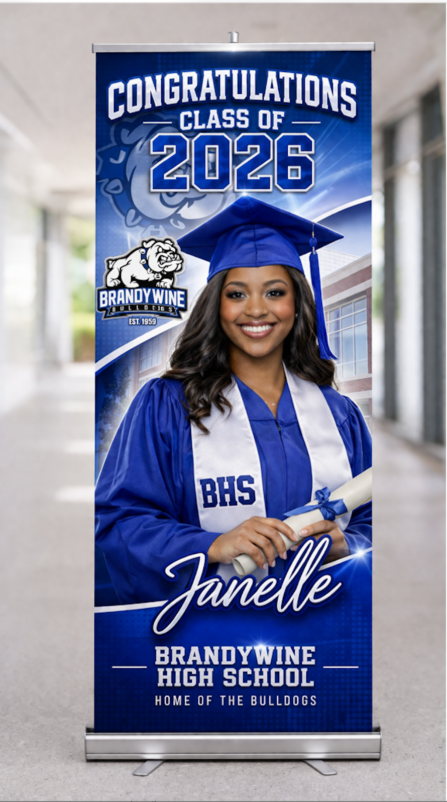 Custom Graduation Banners – Class of 2026 Personalized Senior Banner (Free Shipping)