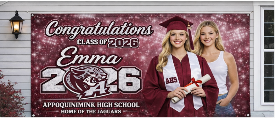 Custom Graduation Banners – Class of 2026 Personalized Senior Banner (Free Shipping)
